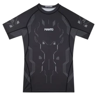 Rashguard Kompresyjny Krótki Rękaw MANTO Shield Czarny