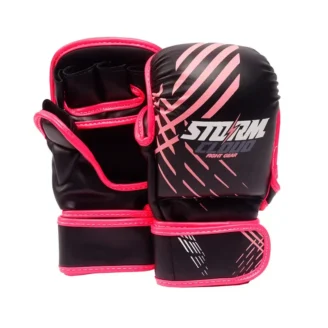 Rękawice do MMA StormCloud Lynx Sparingowe Czarno-Różowe 7oz