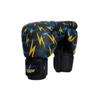 Rękawice do Muay Thai ze skóry naturalnej StormCloud Blizzard Monstercloud Czarne