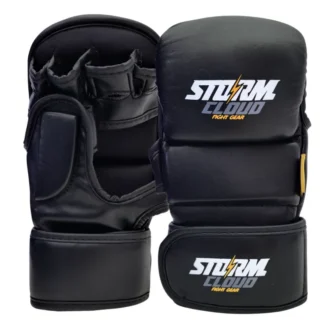 Rękawice do MMA StormCloud Rookie Sparingowe Czarne/Białe 7oz