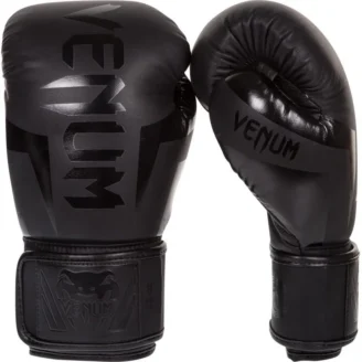 Rękawice Bokserskie Venum Elite Czarne/Czarne (Black/Black)