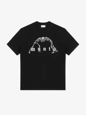 MANTO t-shirt BONES czarny